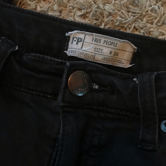 Free People | High Waisted Black Jeans - Picture 4 of 5